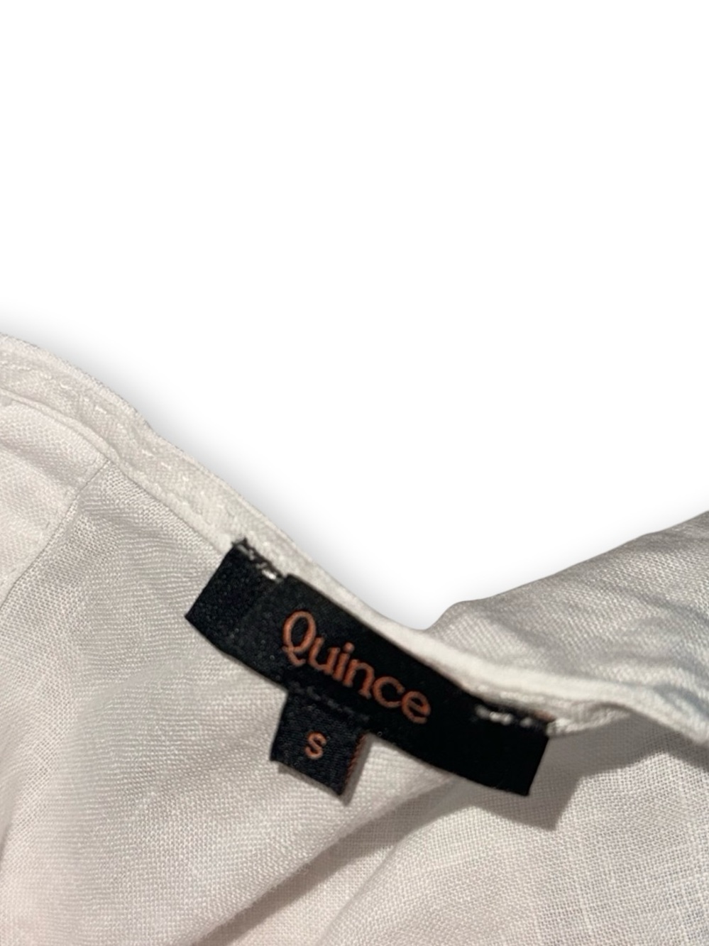 Quince White Sleeveless Linen Relaxed Tank - Picture 4 of 4
